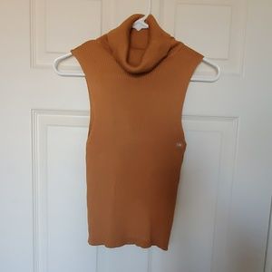 Sleeveless Turtleneck Top